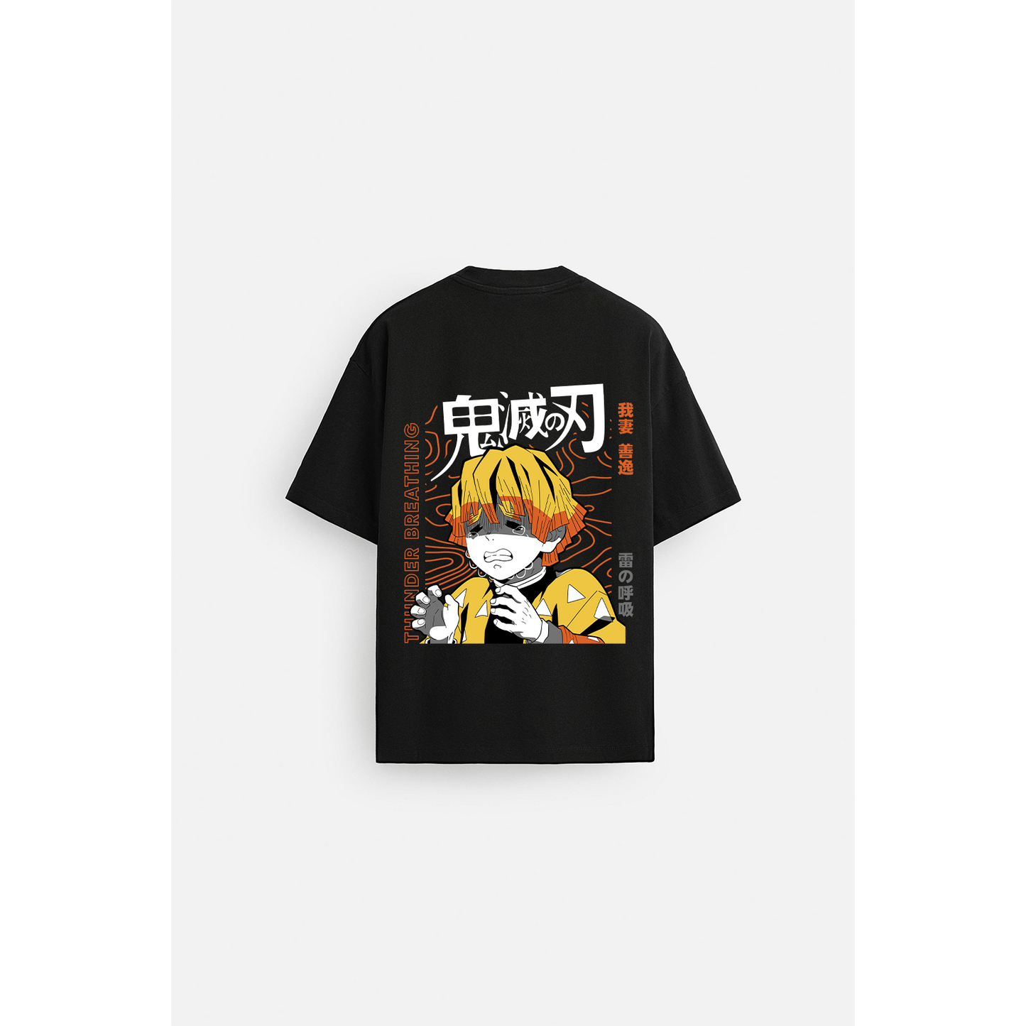 ZENITSU AGATSUMA DEMON SLAYER OVER SIZED T SHIRT 1