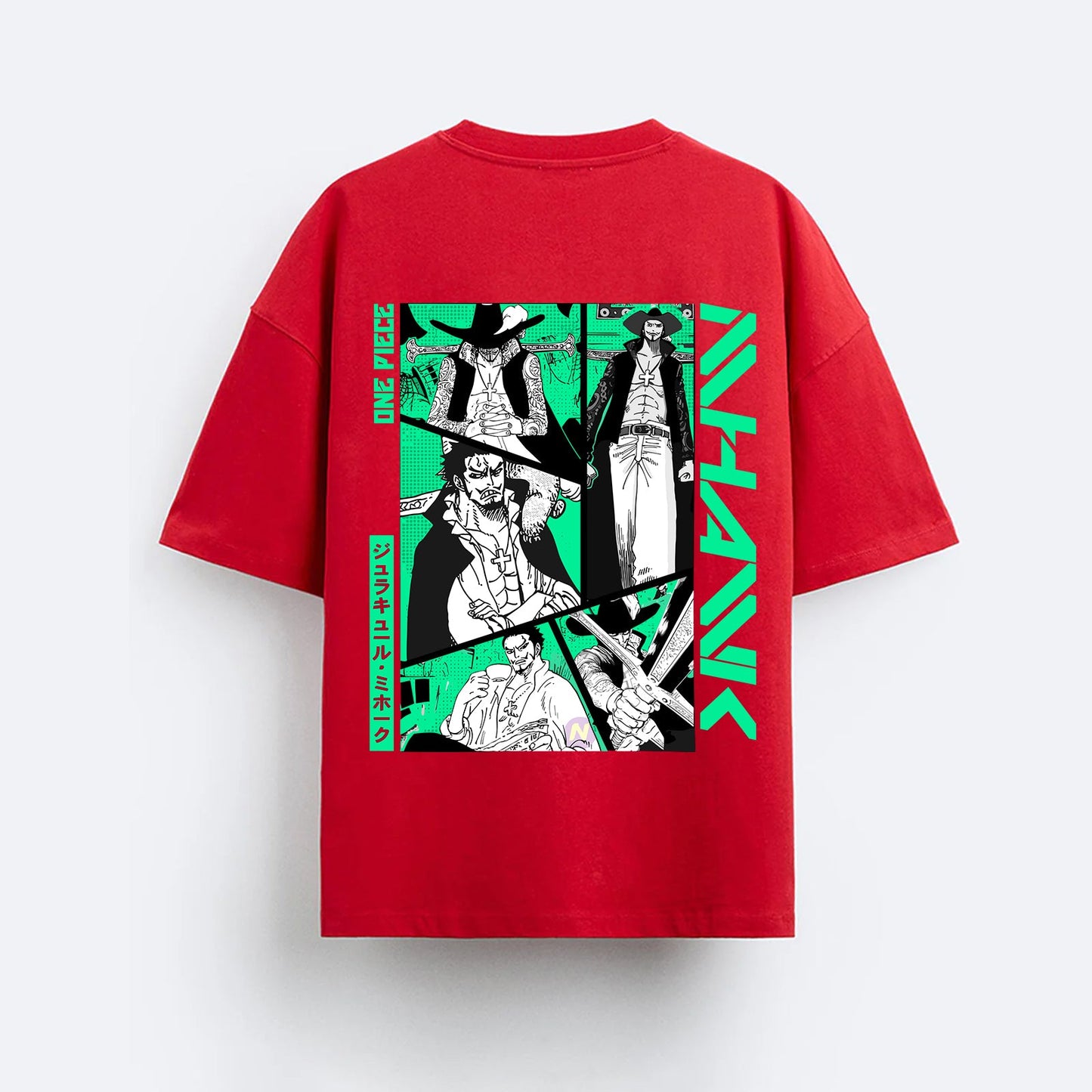 MIHAWK COMIC ART OVERSIEZED T SHIRT