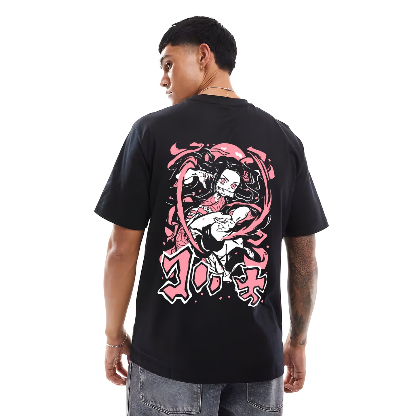 NAZUKO CHARM DEMON SLAYER OVERSIZED T SHIRT
