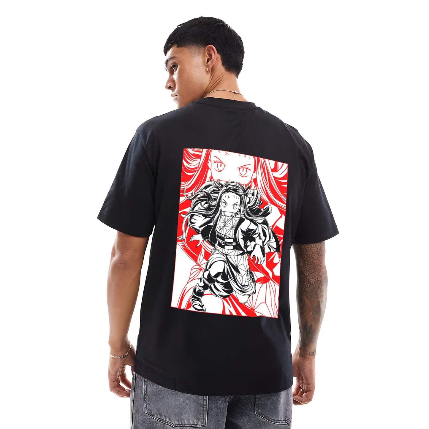 NEZUKO X DEMON FORM DEMON SLAYER OVER SIZED T SHIRT