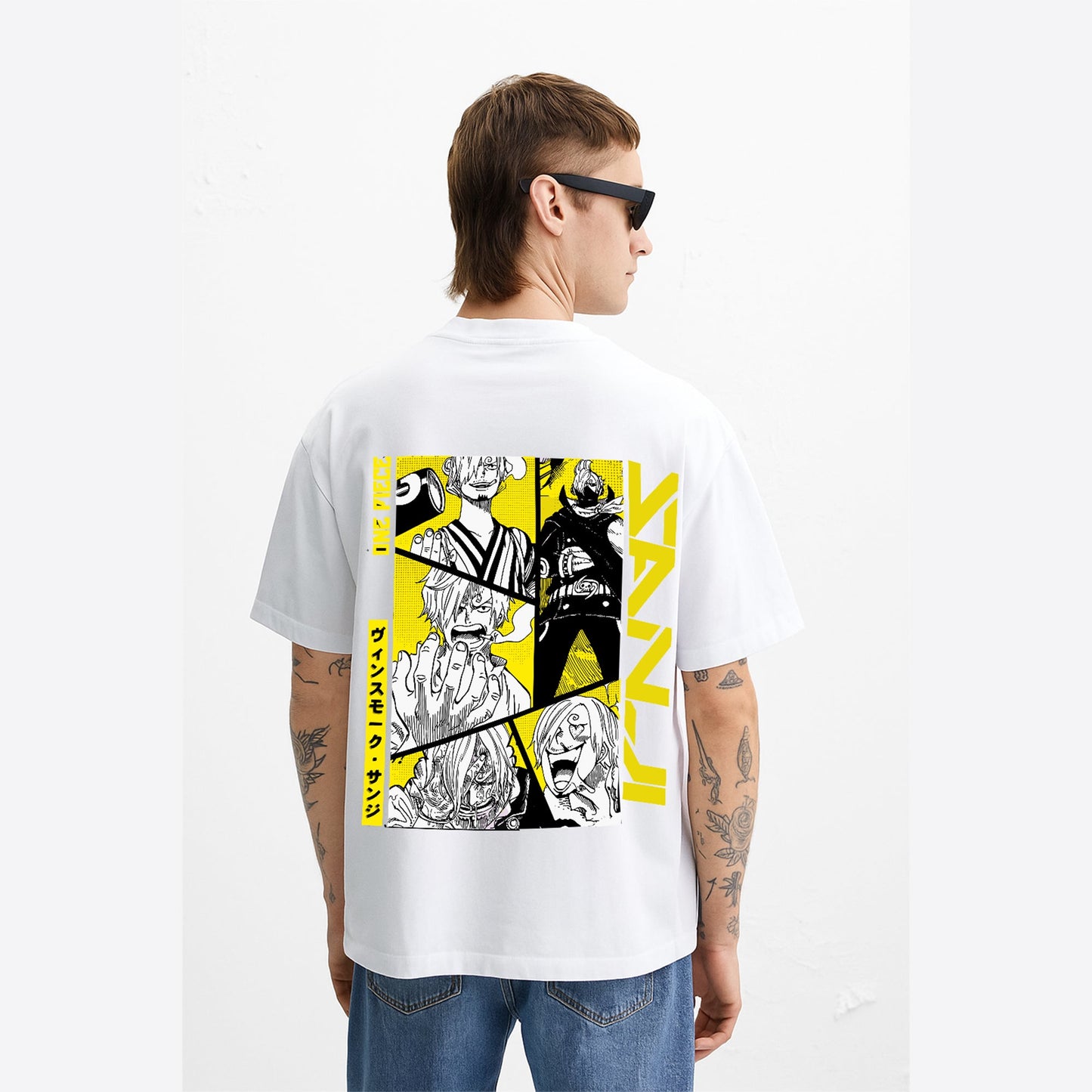 SANJI COMIC ART OVERSIEZED T SHIRT