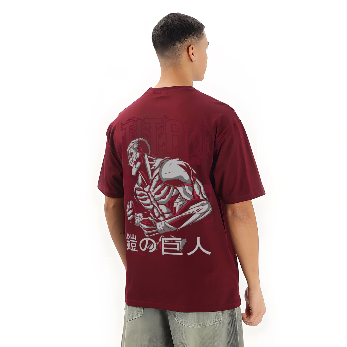 REINER MAROON OVERSIZED T SHIRT