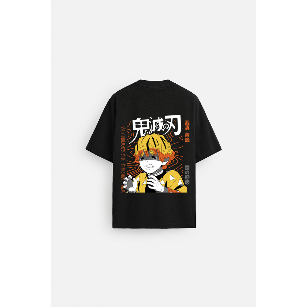 ZENITSU AGATSUMA DEMON SLAYER OVER SIZED T SHIRT 1