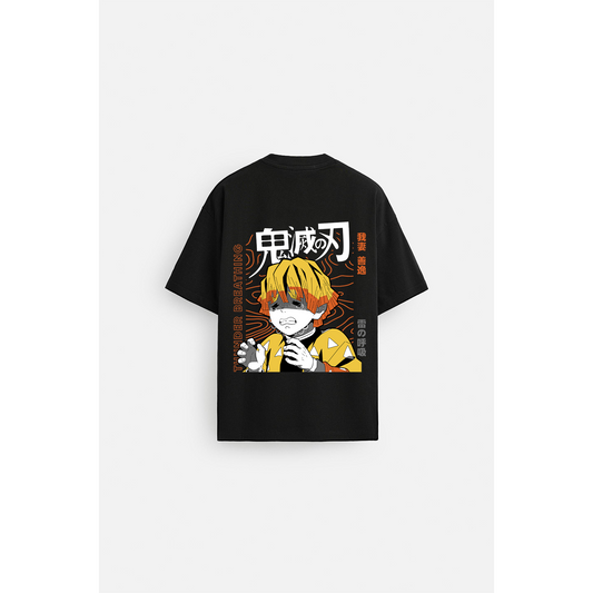 ZENITSU AGATSUMA DEMON SLAYER OVER SIZED T SHIRT 1