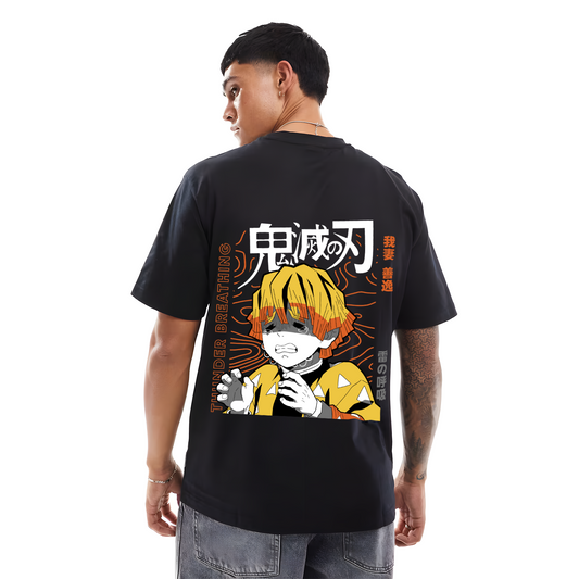 ZENITSU AGATSUMA DEMON SLAYER OVER SIZED T SHIRT 1