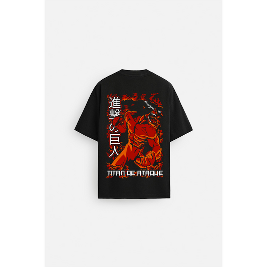 EREN TITAN FORM OVER SIZED T SHIRT