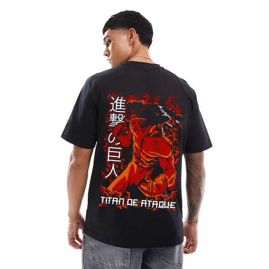 EREN TITAN FORM OVER SIZED T SHIRT