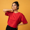 Women's Oversized Red T-Shirt – Effortless Bold Style

