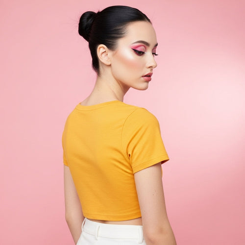 Golden Yellow Crop Top