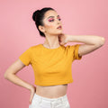 Golden Yellow Crop Top