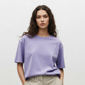 Women's Oversized Lilac T-Shirt – Minimal & Elegant Everyday Style