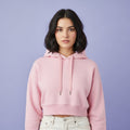 Light pink Cropped Hoodie