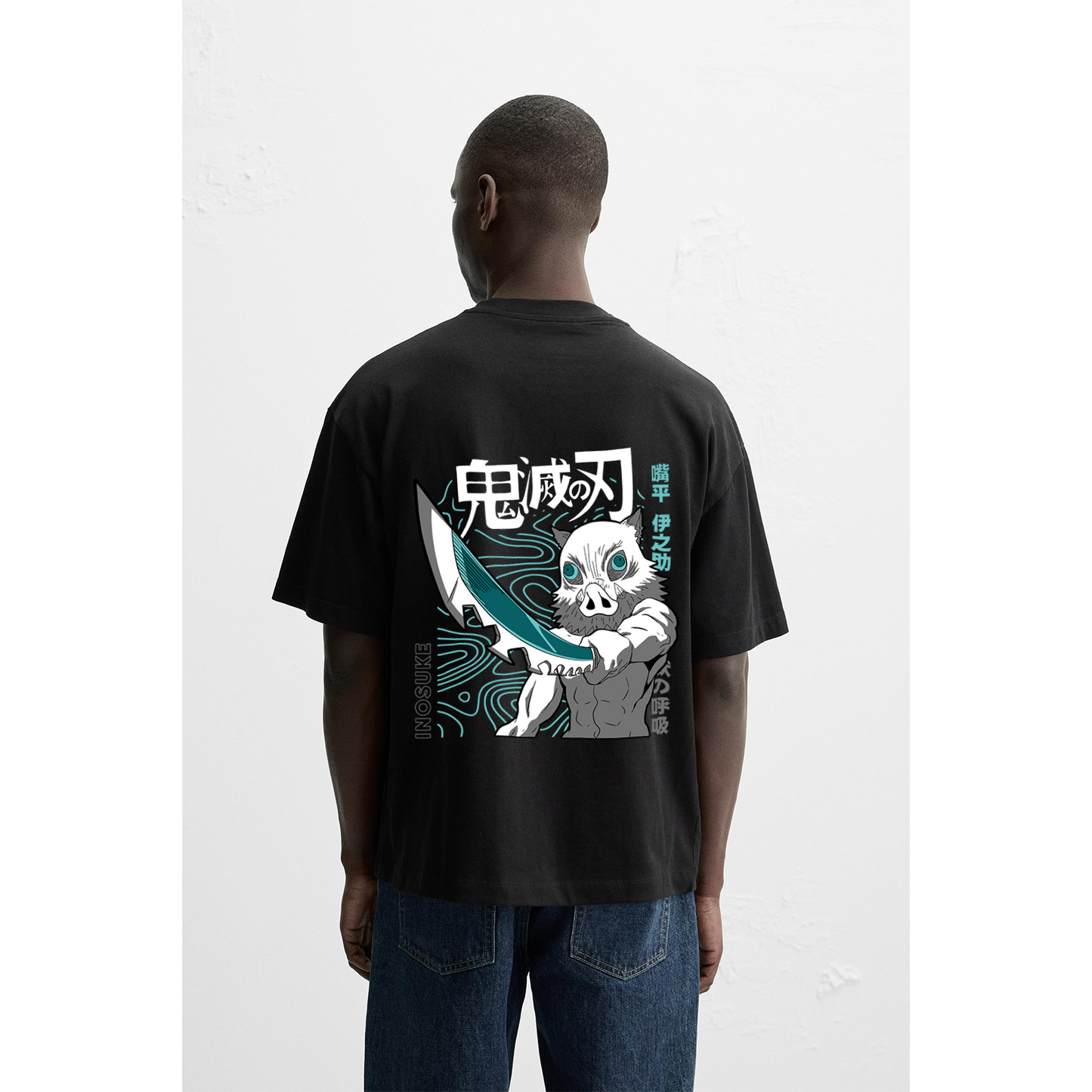 INOSUKE DEMON SLAYER OVER SIZED T SHIRT