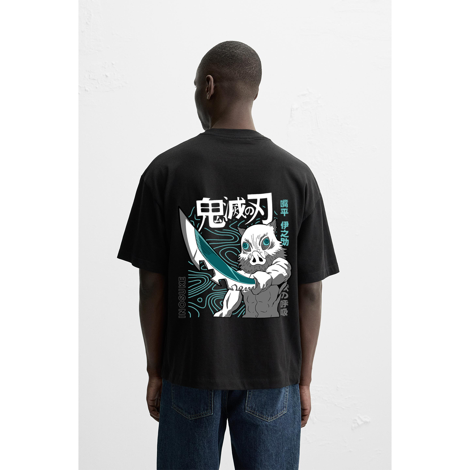 INOSUKE DEMON SLAYER OVER SIZED T SHIRT