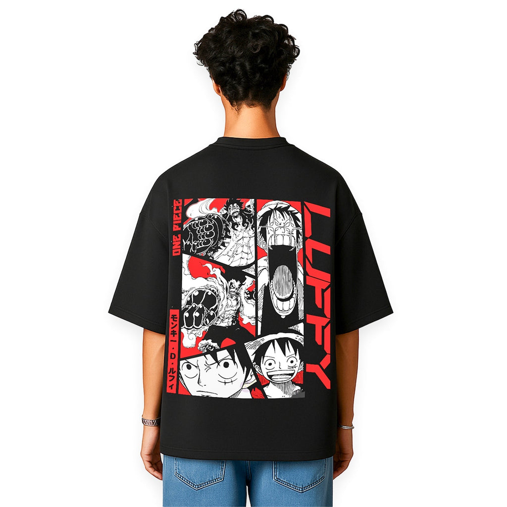 LUFFY COMIC ART OVERSIEZED T SHIRT