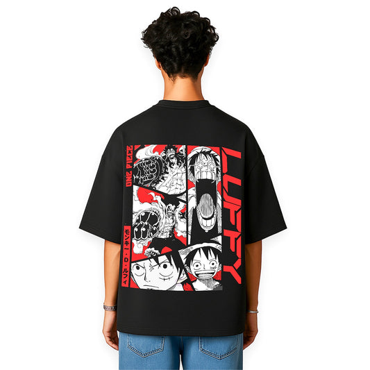 LUFFY COMIC ART OVERSIEZED T SHIRT