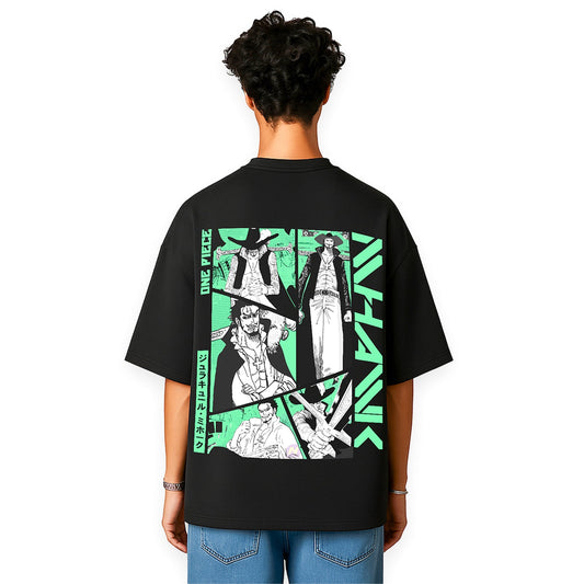 MIHAWK COMIC ART OVERSIEZED T SHIRT