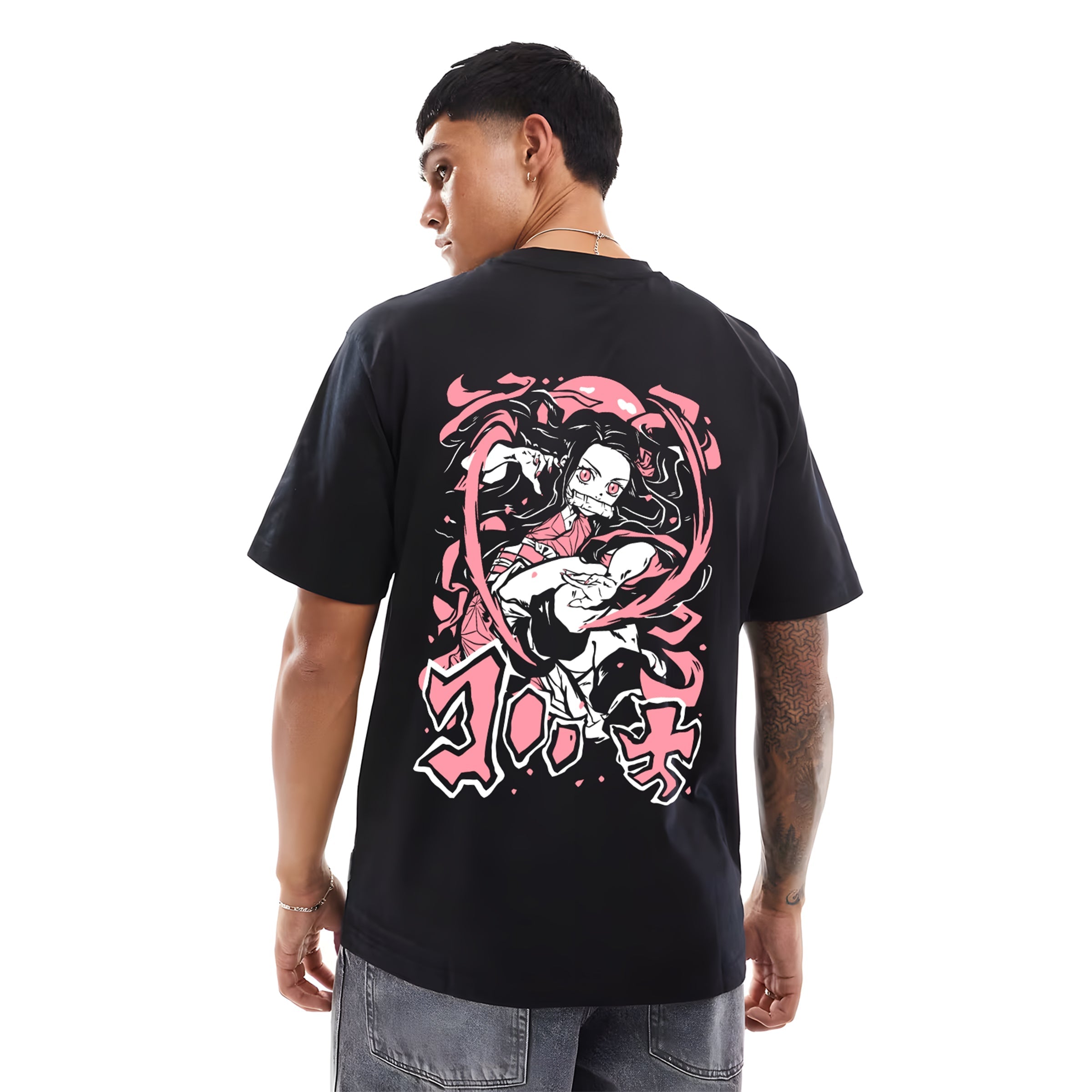 NAZUKO CHARM DEMON SLAYER OVERSIZED T SHIRT