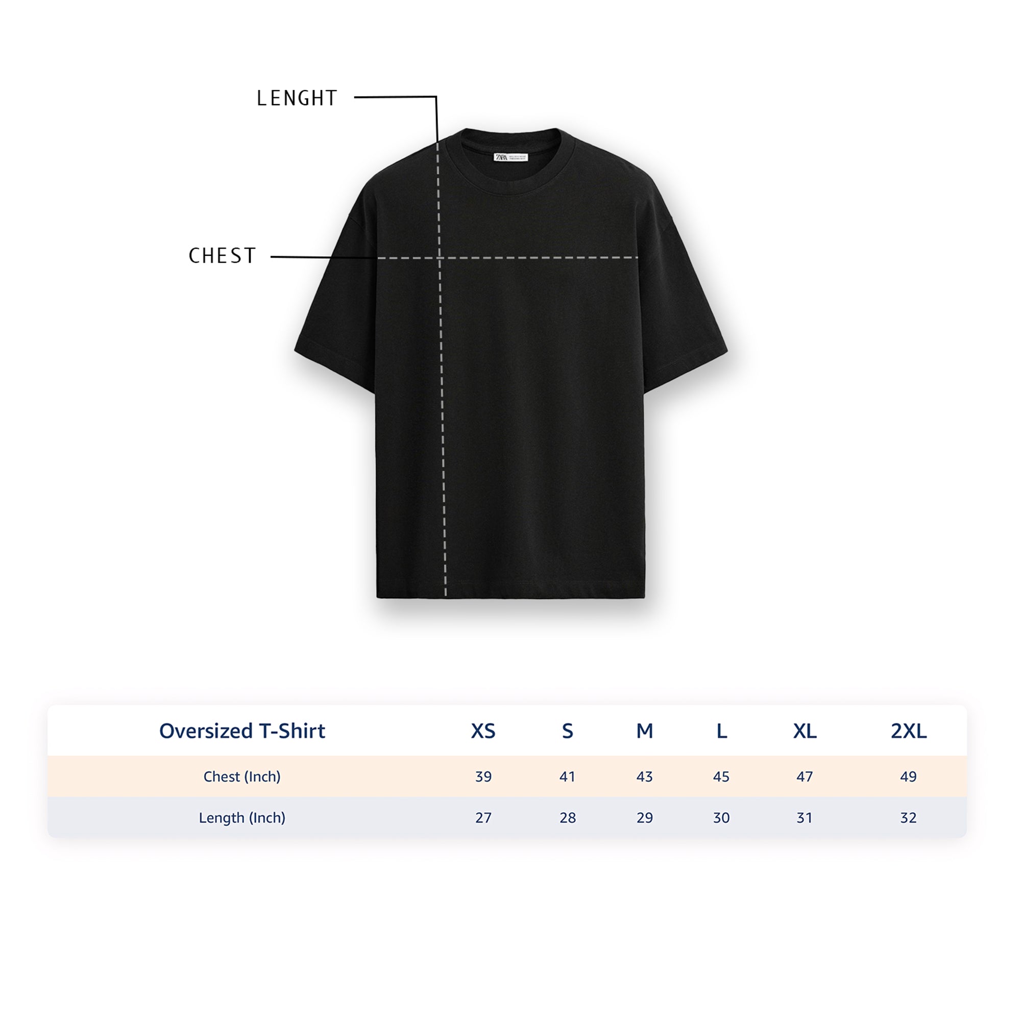 Oversized Black T shirt