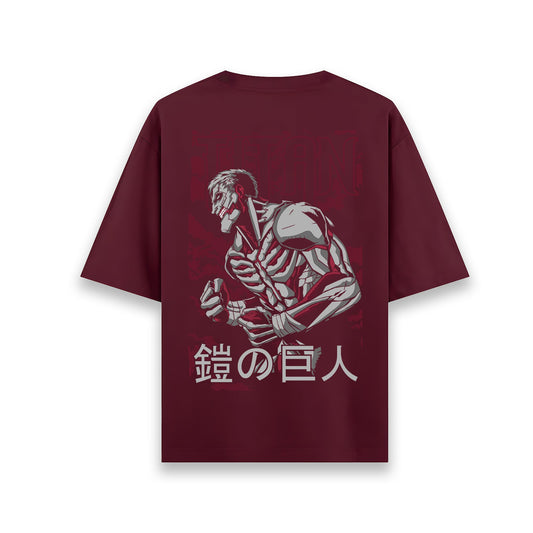 REINER MAROON OVERSIZED T SHIRT